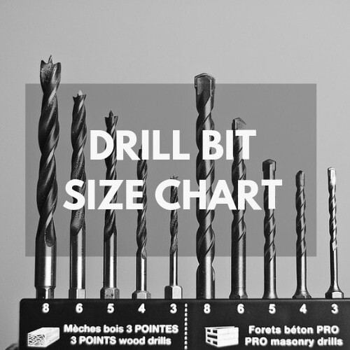 drill bit sizes