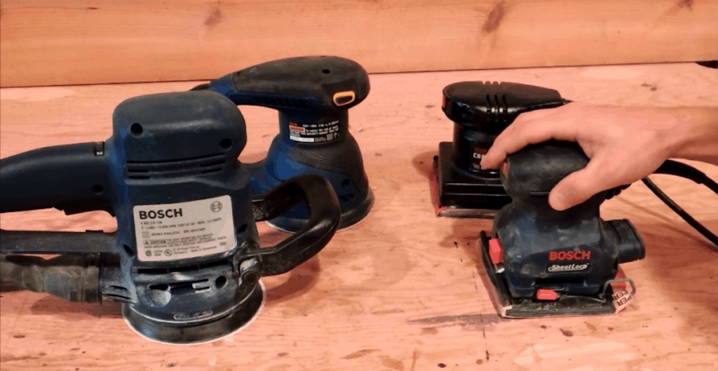 random orbital sander vs sheet sander